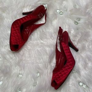 💎Red Gianni Bini slingback heels size 8.5